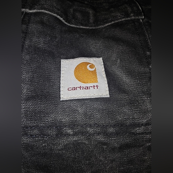 Vintage Carhartt Mens Quilted black chore coat XL 48 Regular - Picture 14 of 16